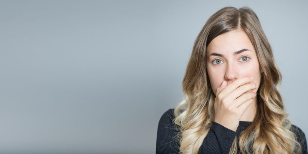 dental patient with missing teeth