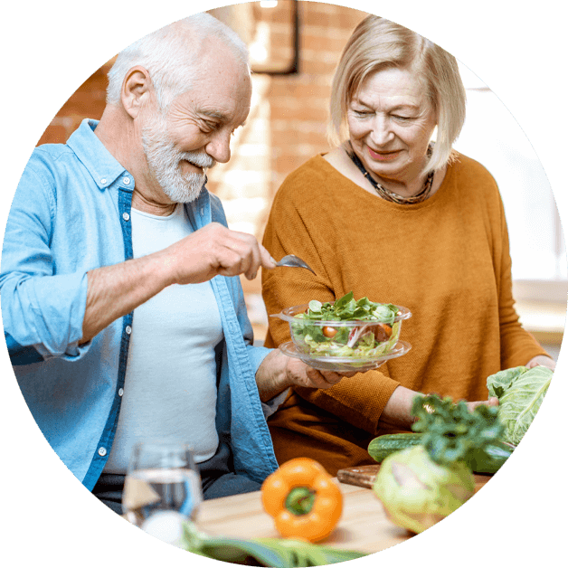 dentures patient eating